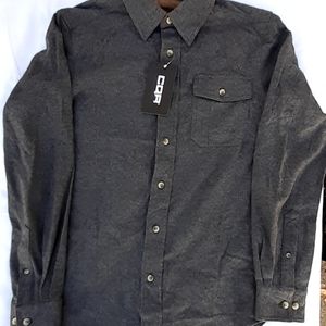 CQR Mens Size X-small Grey Flannel Tactical Shirt